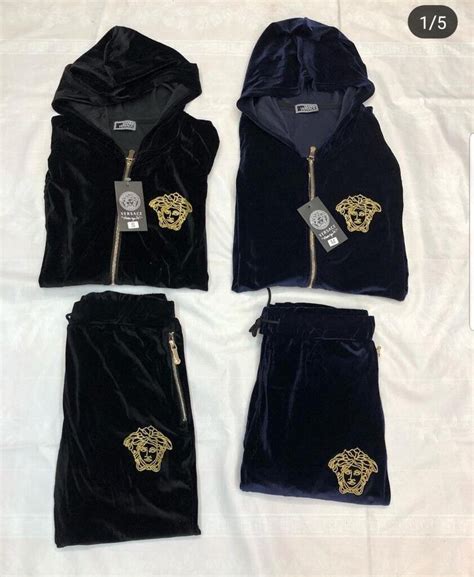 vintage versace sweatpants|velvet tracksuit men's Versace.